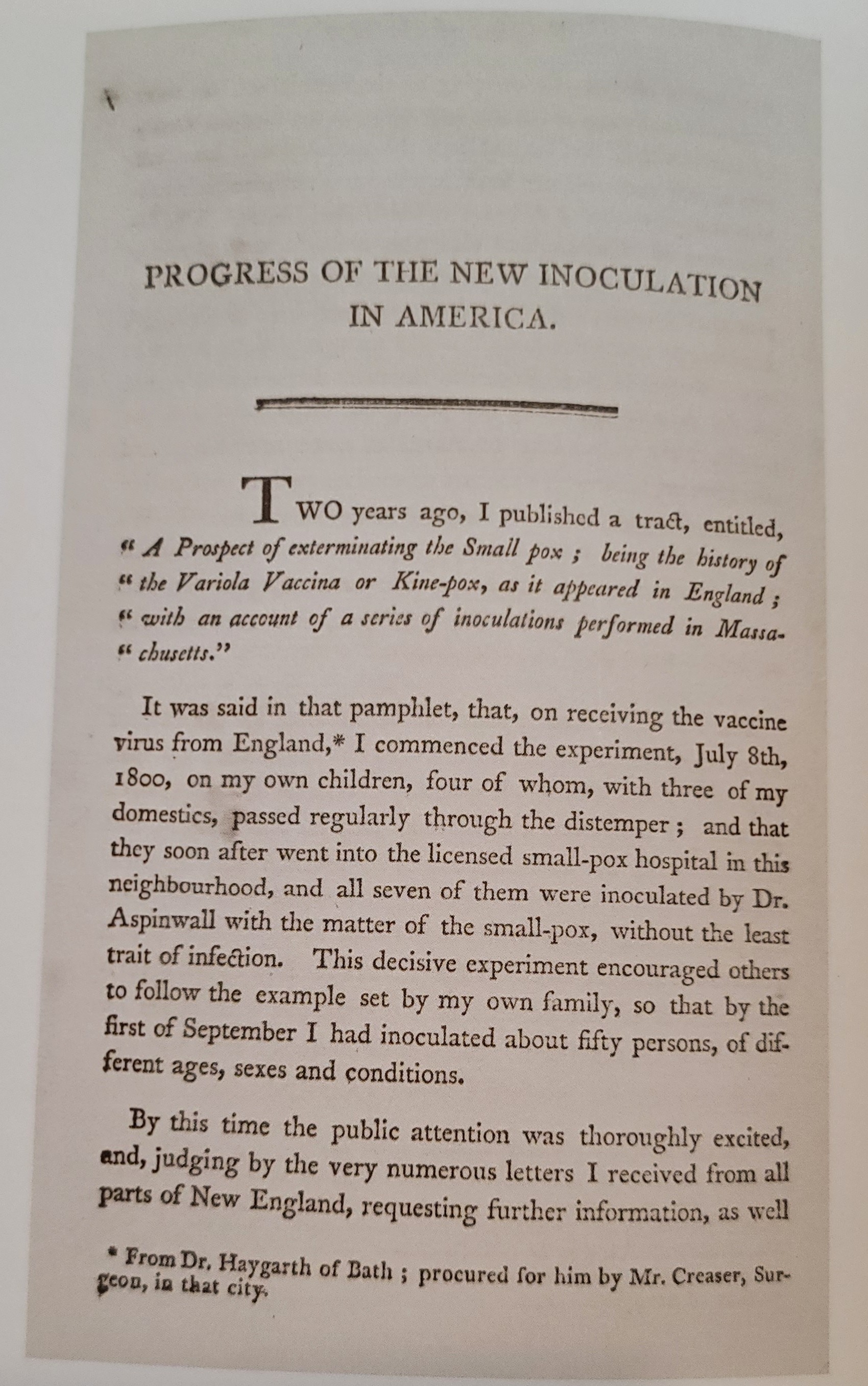 A Prospect of Exterminating the Small-Pox . . . | 1800, 1802 A Prospect of Exterminating the Small-Pox . . .